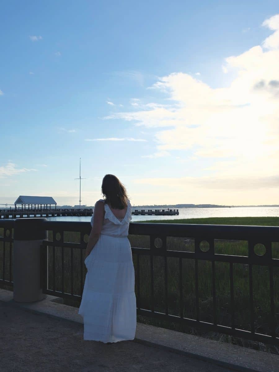 Waterfront park pier