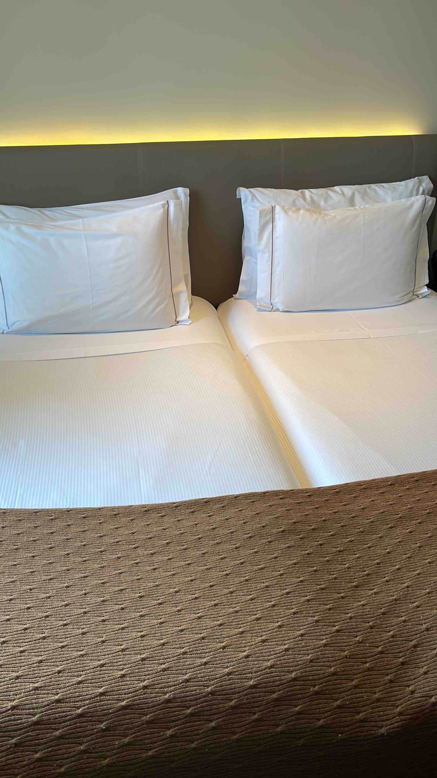 two matresses pushed together