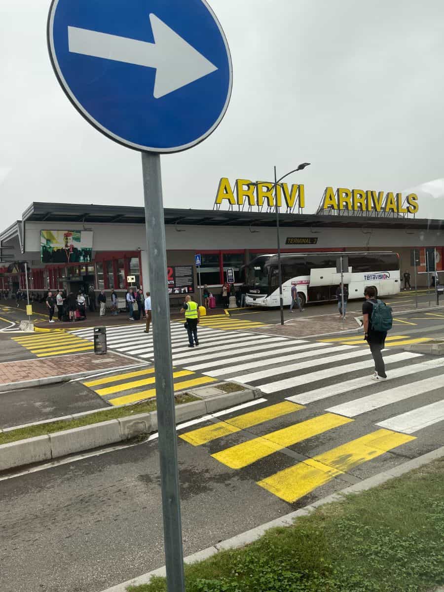 View of the airport at MXP in Milan