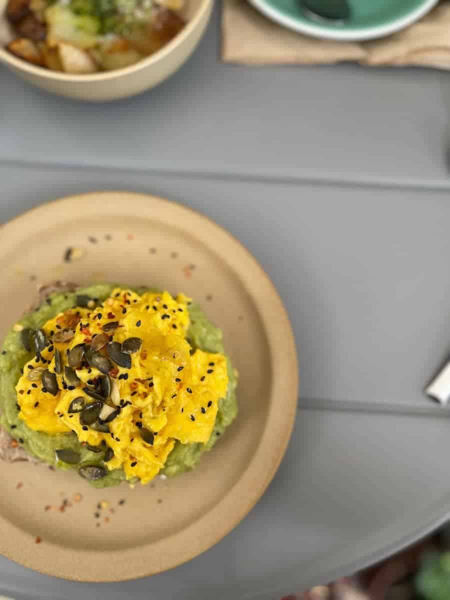 Scrambled Eggs on Toast