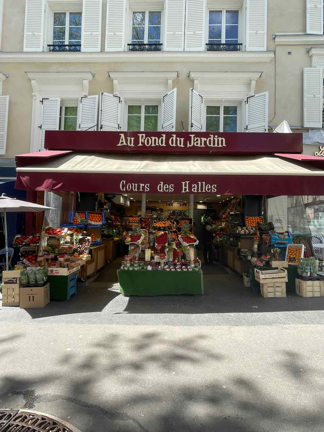 A food market in the 9th district in Paris.