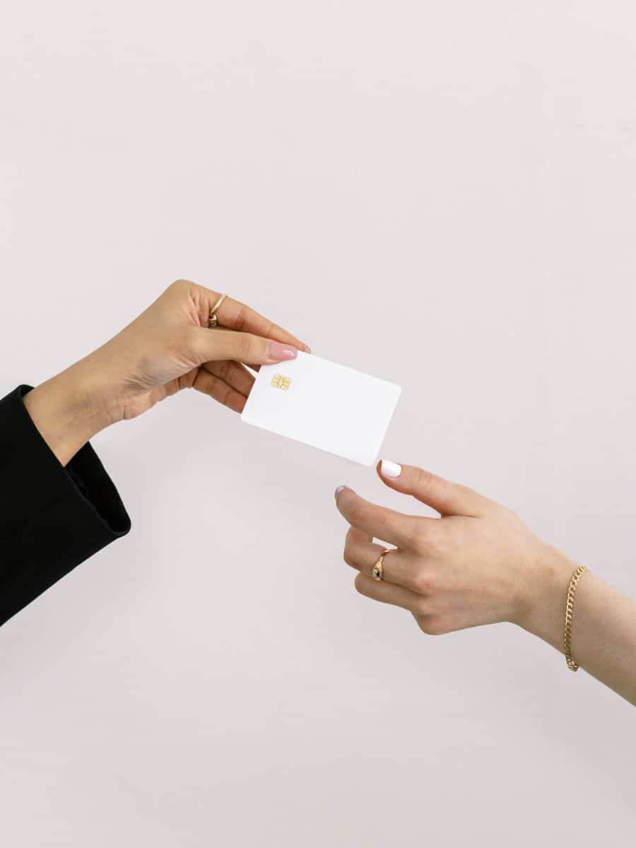 Credit Cards changing Hands