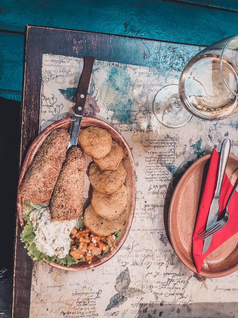A picture of vegetarian food in Sarajevo