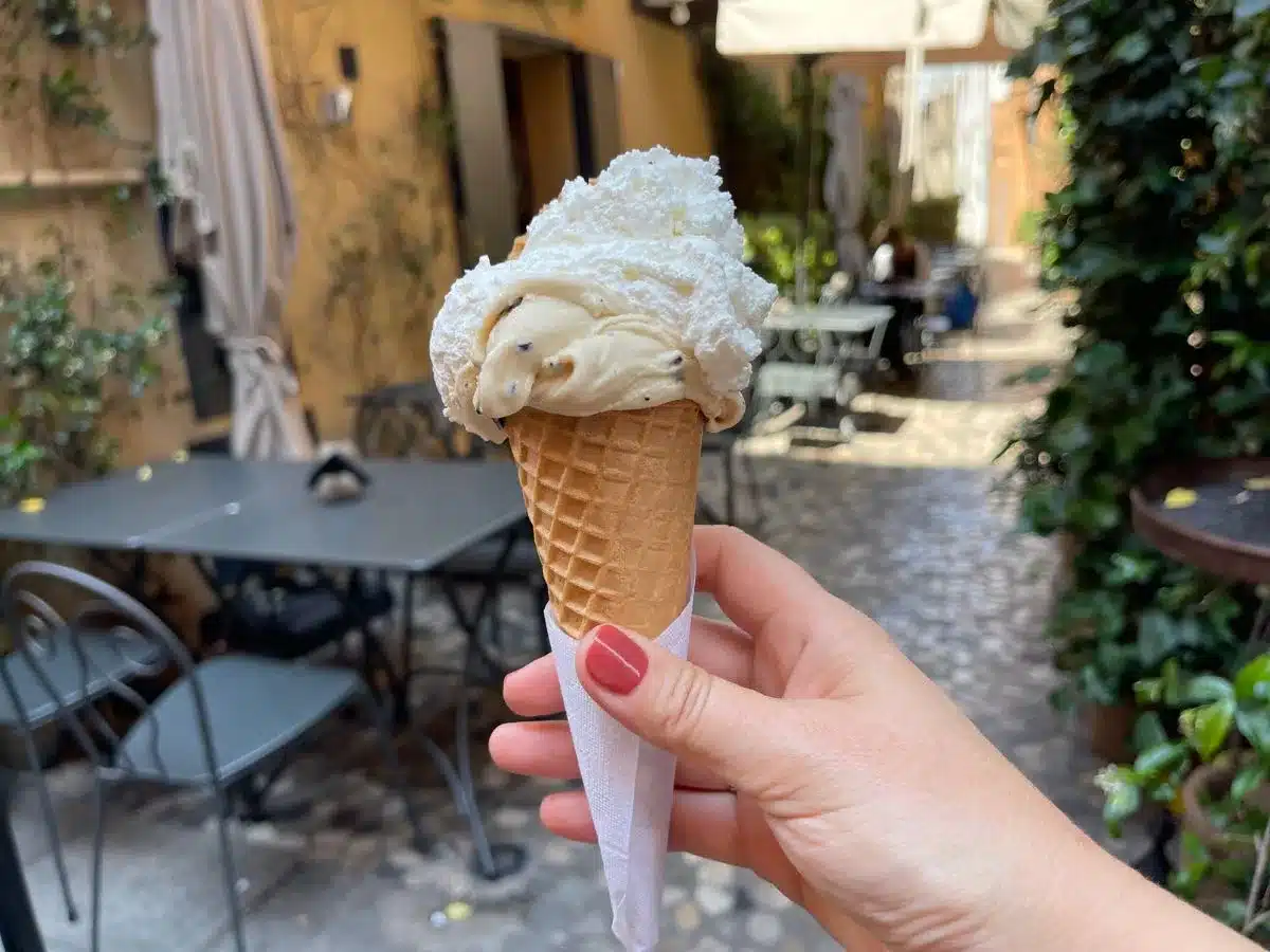 getting gelato in bologna